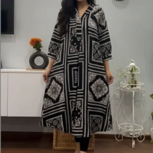 Floral Printed Cotton Kurta