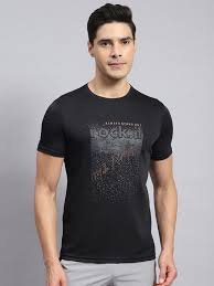Men Blue Chill Knit Run T-Shirt